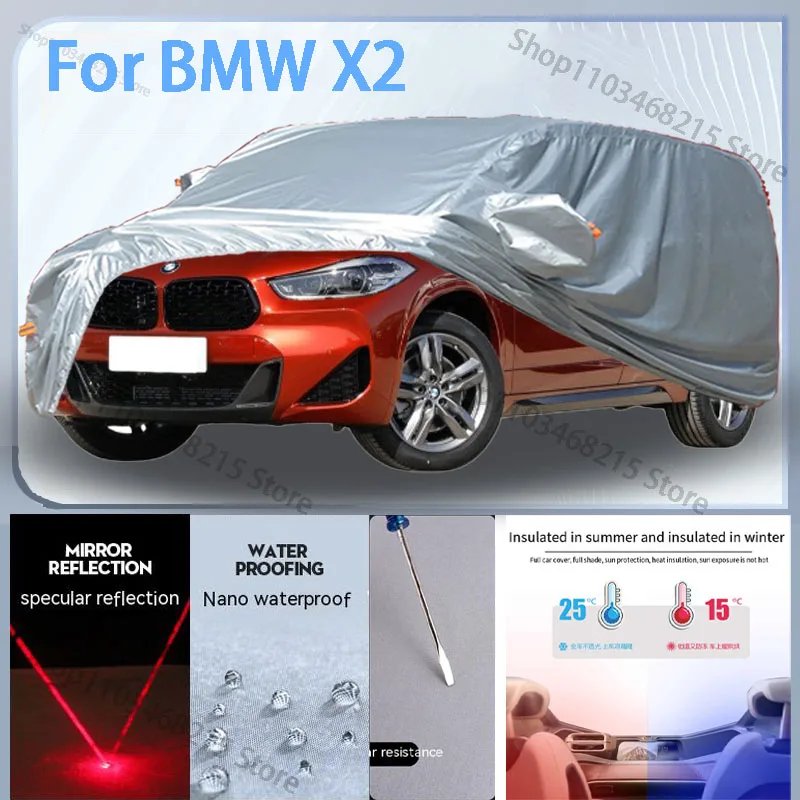 For BMW X2 Full Car cover with UV protection and Winter Insulation roles,Rainproof,Snowproof Ati-frost properties.
For BMW X2 Full Car cover with UV protection and Winter Insulation roles,Rainproof,Snowproof Ati-frost properties.