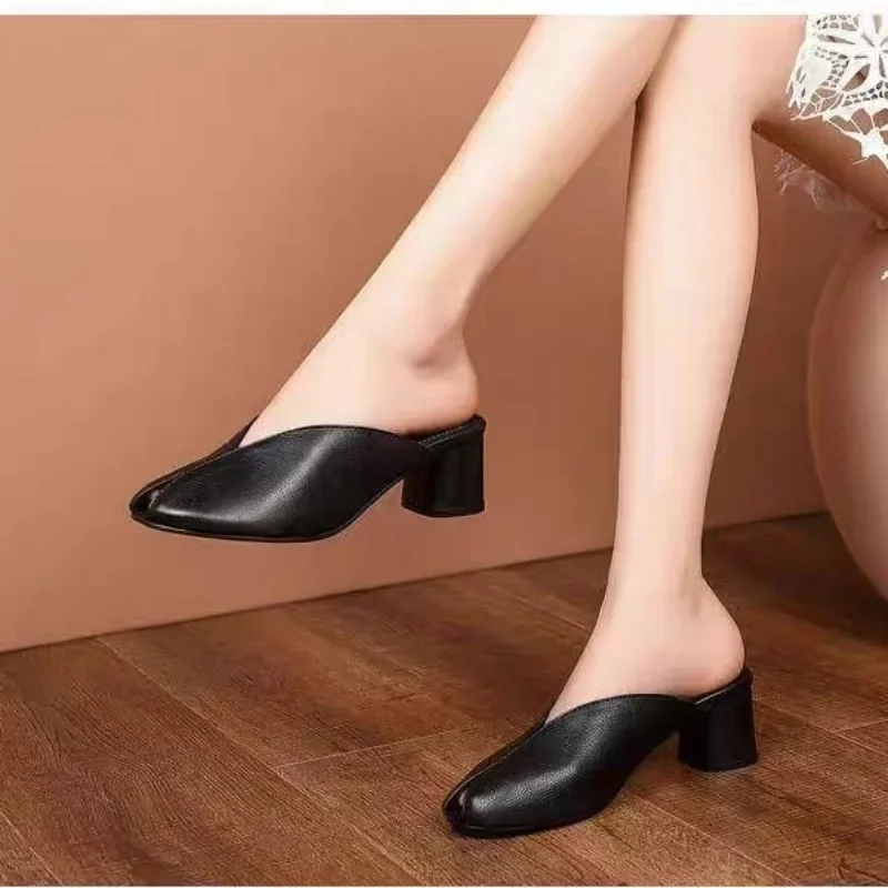 2025 High Quality Women's Shoes Closed Toe Women's Slippers Fashion Best Seller Dress Slippers Women Summer Solid Heels Women
2025 High Quality Women's Shoes Closed Toe Women's Slippers Fashion Best Seller Dress Slippers Women Summer Solid Heels Women
