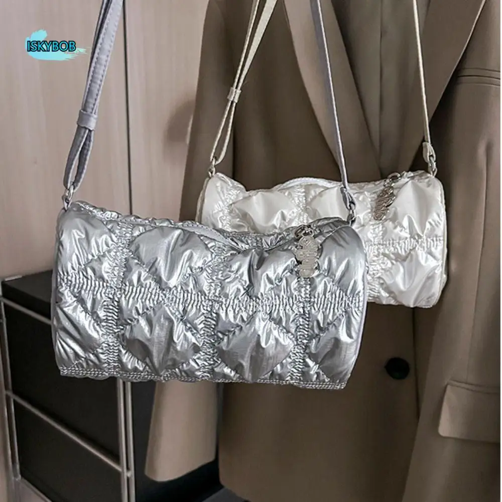 Space Cotton Nylon Shoulder Bag Korean Style Handbag Rhombus Pleated Crossbody Bag Dumplings Bag Plaid Bubble Cloud Bag Lady
Space Cotton Nylon Shoulder Bag Korean Style Handbag Rhombus Pleated Crossbody Bag Dumplings Bag Plaid Bubble Cloud Bag Lady