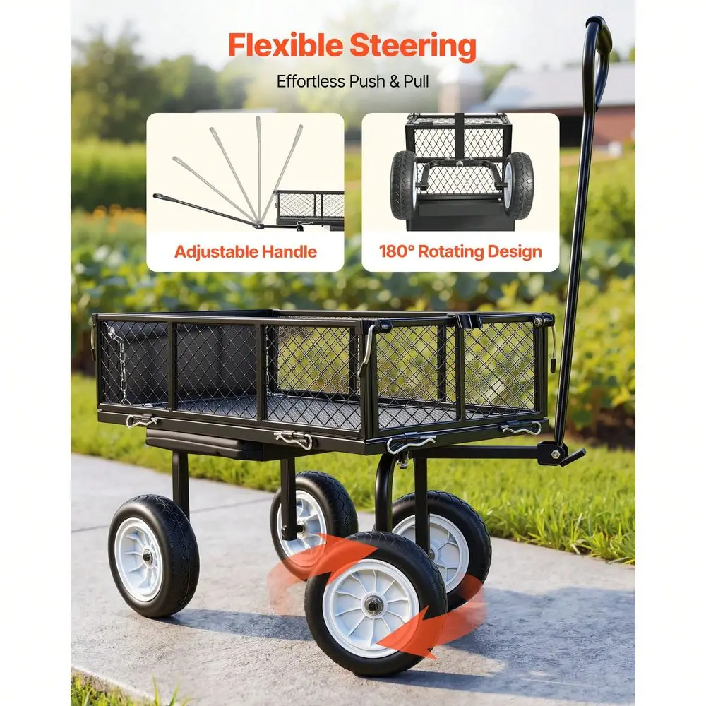 Cart With Seat, 500 LBS, Rolling Steel Garden Work Seat With Wheels, Heavy Duty Gardening Stool, With Tool Tray Adjustable Hand
Cart With Seat, 500 LBS, Rolling Steel Garden Work Seat With Wheels, Heavy Duty Gardening Stool, With Tool Tray Adjustable Hand