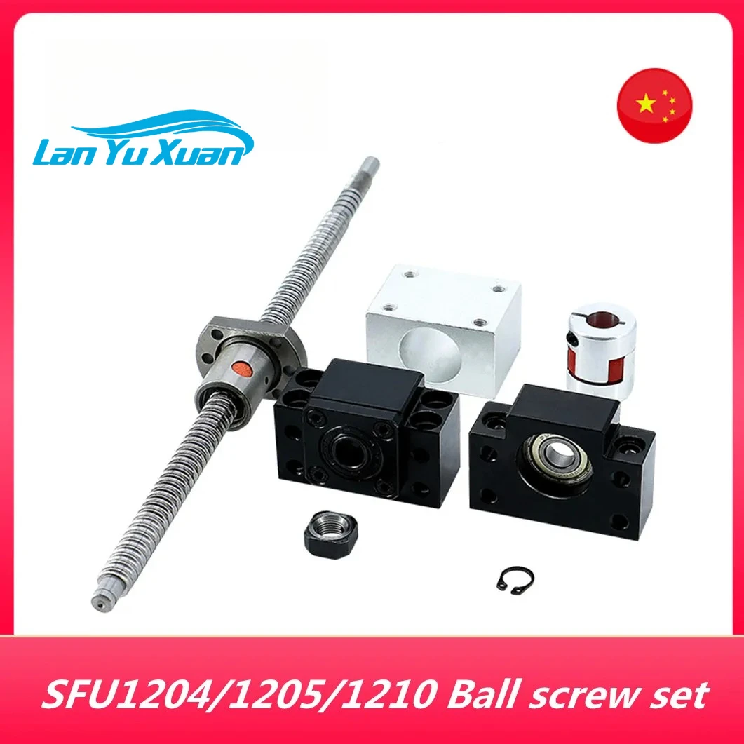 SFU1204 SFU1205 SFU1210 200 300 400 450 500 600mm rolled ball screw C7 with 1204 1205 1210 ball nut BK/BF10 end machined CNC
SFU1204 SFU1205 SFU1210 200 300 400 450 500 600mm rolled ball screw C7 with 1204 1205 1210 ball nut BK/BF10 end machined CNC