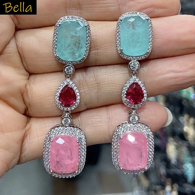 women earrings cubic zirconia cute luxury jewelry yellow white pink block drop dangling earrings unique
women earrings cubic zirconia cute luxury jewelry yellow white pink block drop dangling earrings unique