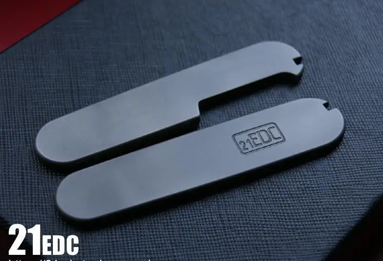 A Pair TC4 Titanium Alloy CNC Handle Patch DIY Tool Accessories For 91mm Victorinox Swiss Army Knives
A Pair TC4 Titanium Alloy CNC Handle Patch DIY Tool Accessories For 91mm Victorinox Swiss Army Knives