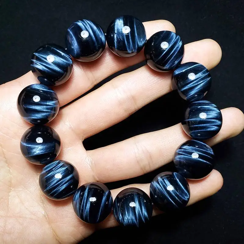 7A Collection Grade Natural Blue Tiger Eye Stone Bracelet South African Eagle Eye Stone Couple Wealth Attraction Lucky Bracelet
7A Collection Grade Natural Blue Tiger Eye Stone Bracelet South African Eagle Eye Stone Couple Wealth Attraction Lucky Bracelet
