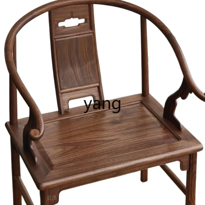 HRC solid wood armchair black walnut Ansiyuan zen elm tea chair official hat chair three-piece set
HRC solid wood armchair black walnut Ansiyuan zen elm tea chair official hat chair three-piece set