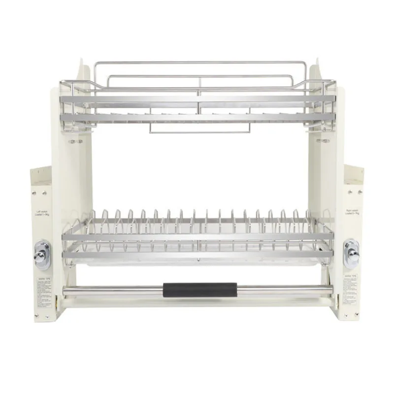 Kitchen 304 dish wall cabinet lifting shock absorption pull basket push-down dish rack storage cabinet
Kitchen 304 dish wall cabinet lifting shock absorption pull basket push-down dish rack storage cabinet