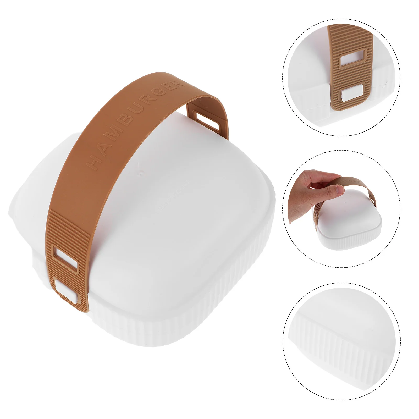 Reusable Hamburger Box Portable Sandwich Container Plastic Snack Holder Lunch Box for Picnic Work Food Storage
Reusable Hamburger Box Portable Sandwich Container Plastic Snack Holder Lunch Box for Picnic Work Food Storage