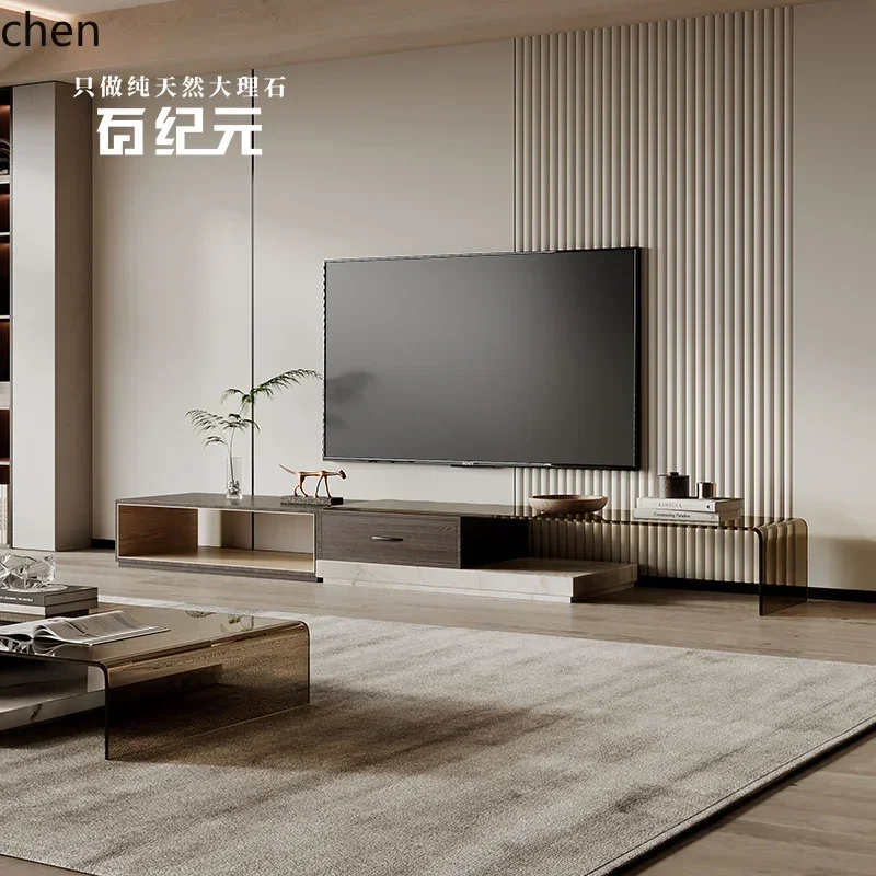 CJ7glass TV cabinet coffee table marble combination minimalist personality creative retractable floor cabinet low
CJ7glass TV cabinet coffee table marble combination minimalist personality creative retractable floor cabinet low
