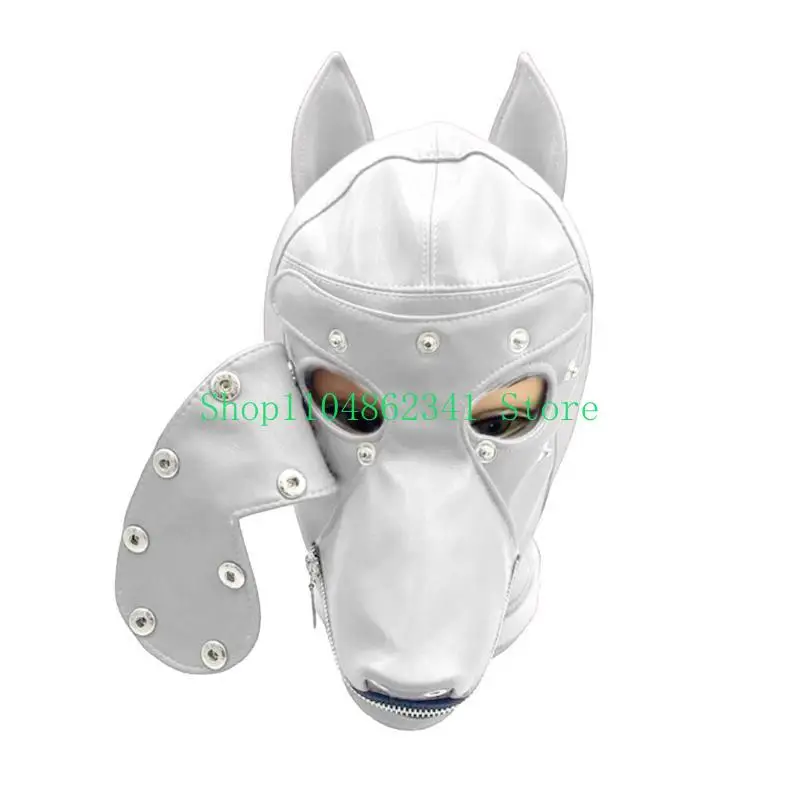 5asd Dog Headpieces with Eye Cover Halloween Cosplay Dog Mask Masquerade Leather Mask
5asd Dog Headpieces with Eye Cover Halloween Cosplay Dog Mask Masquerade Leather Mask