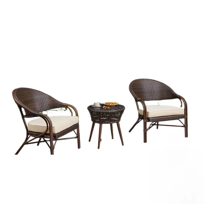Balcony rattan chair three-piece set, simple combination of outdoor tables and chairs, courtyard rattan balcony sunshade chair
Balcony rattan chair three-piece set, simple combination of outdoor tables and chairs, courtyard rattan balcony sunshade chair