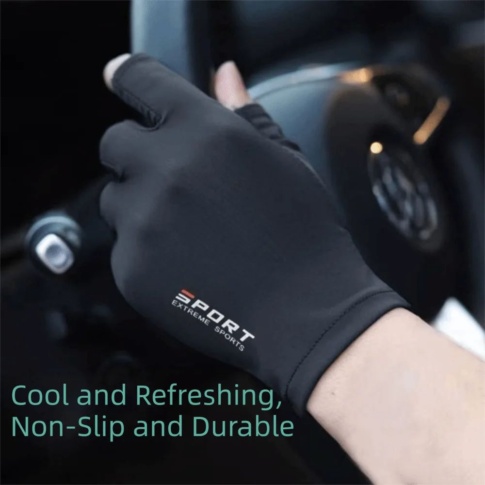 Antiskid Half Finger Ice Silk Gloves High Elastic Two-Finger Touchscreen Sunscreen Gloves Anti-UV Anti Slip Gloves Summer Season
Antiskid Half Finger Ice Silk Gloves High Elastic Two-Finger Touchscreen Sunscreen Gloves Anti-UV Anti Slip Gloves Summer Season