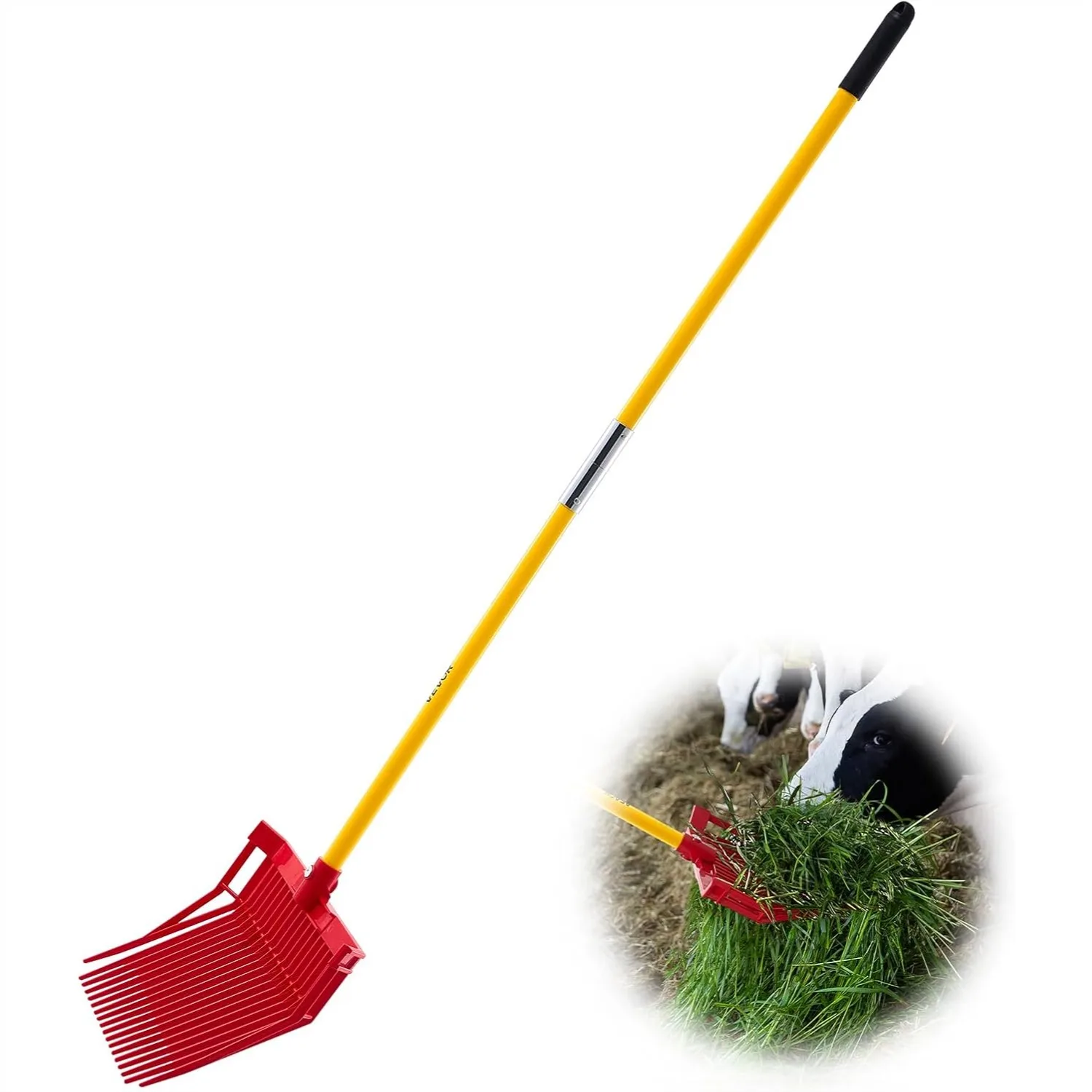 Manure Fork with 18 Angled Tines, 61 in Fiberglass Handle Pitchfork for Horse Stall Hay Cleaning
Manure Fork with 18 Angled Tines, 61 in Fiberglass Handle Pitchfork for Horse Stall Hay Cleaning