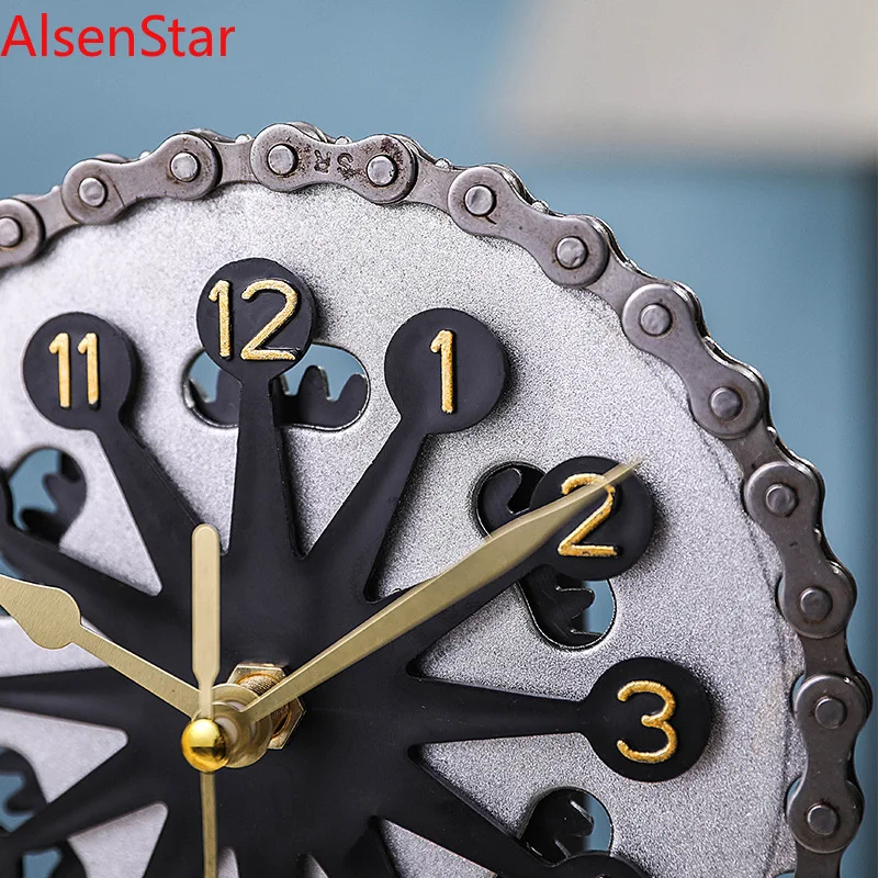 Metal Gear Wall Clock Mechanical Style Artistic Pointer Quartz Watch Bar Restaurant Creative Decorative Desk Clock
Metal Gear Wall Clock Mechanical Style Artistic Pointer Quartz Watch Bar Restaurant Creative Decorative Desk Clock