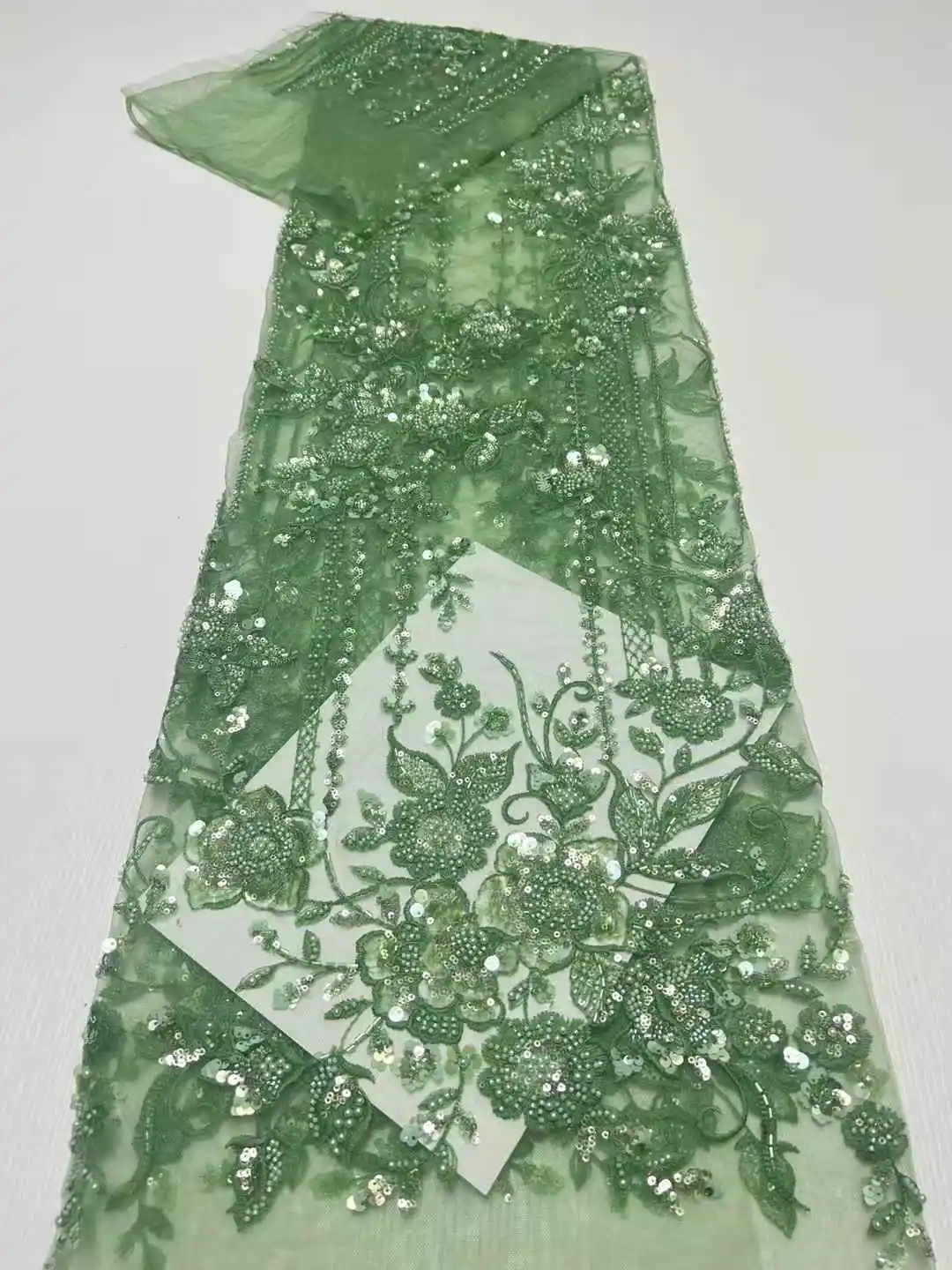 2025 High Quality Lace 5 Yards French Lace Fabric Nigerian Lace Fabrics African Sequins Beaded Lace Fabric For Wedding Party
2025 High Quality Lace 5 Yards French Lace Fabric Nigerian Lace Fabrics African Sequins Beaded Lace Fabric For Wedding Party