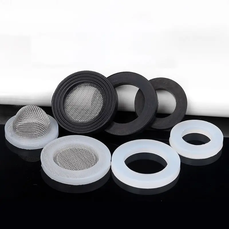 White Black 1/2" 3/4" 1"Rubber Ring Silicon PTFE Flat Gasket Sealing Ring for Shower Nozzle Hose Pipe Bellows Tube Washer Ring
White Black 1/2" 3/4" 1"Rubber Ring Silicon PTFE Flat Gasket Sealing Ring for Shower Nozzle Hose Pipe Bellows Tube Washer Ring