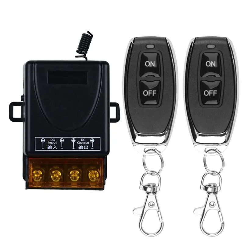 B63B-DC12V To 48V Wireless Remote Control Switch 30A Relay Receiver Module With 2X Rf433mhz Transmitter Controllers
B63B-DC12V To 48V Wireless Remote Control Switch 30A Relay Receiver Module With 2X Rf433mhz Transmitter Controllers