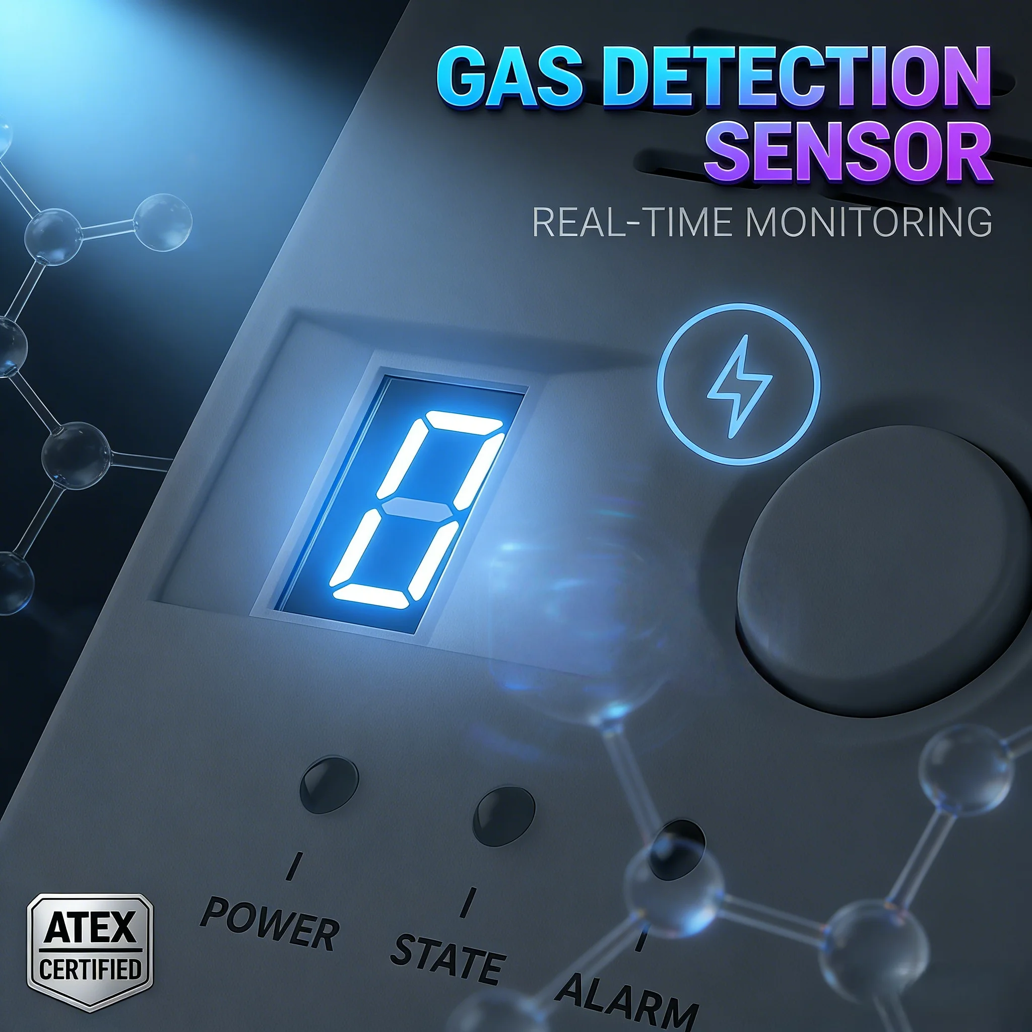 85dB Audible Gas Leak Alarm, Plug-in with Digital Display Tri-Color LED for LPG & Natural Gas
85dB Audible Gas Leak Alarm, Plug-in with Digital Display Tri-Color LED for LPG & Natural Gas