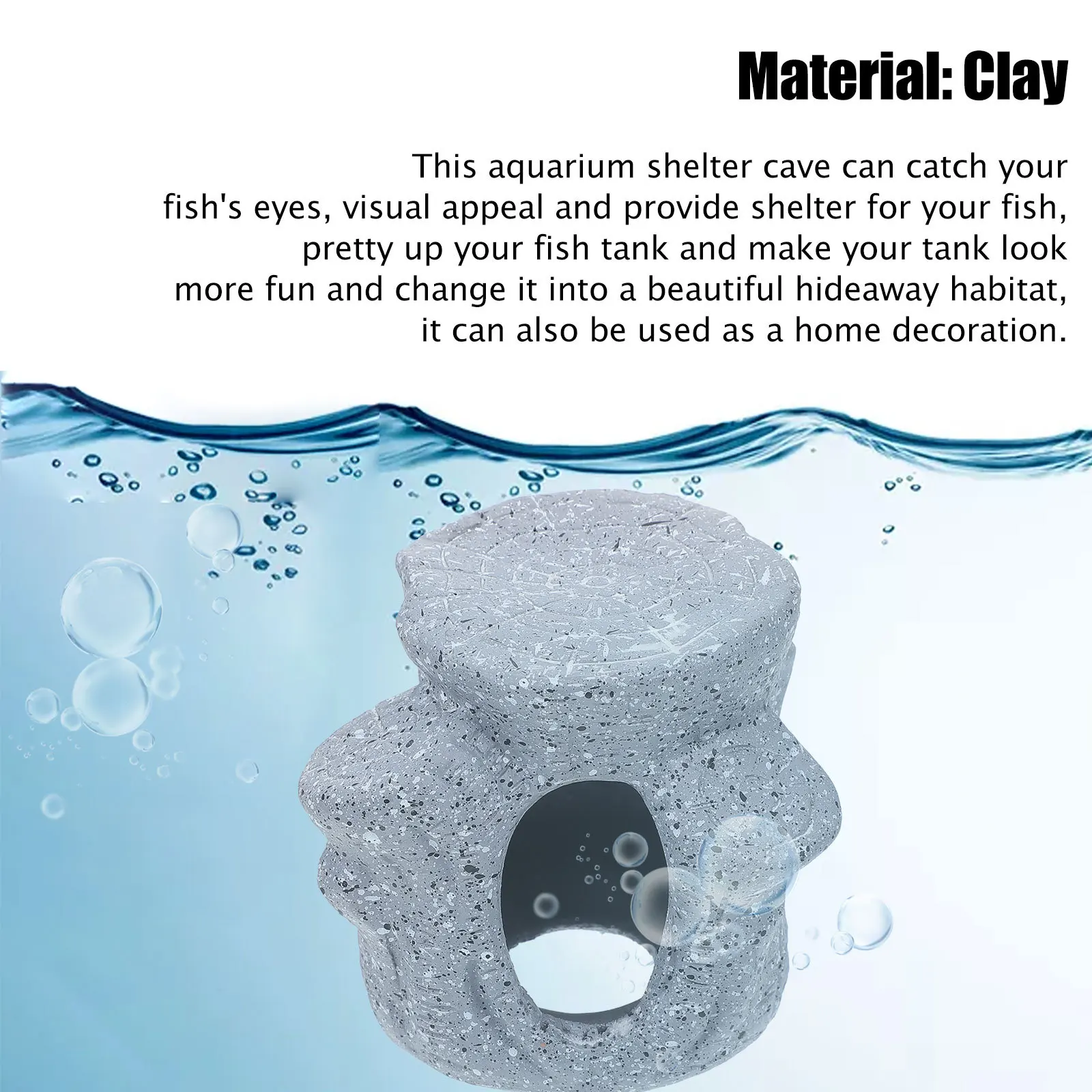 Decorative Fish Shelter Clay Aquarium Cave Delicate Shrimp Hideout Desktop Decor Fish Tank Accessory Aquarium Cave
Decorative Fish Shelter Clay Aquarium Cave Delicate Shrimp Hideout Desktop Decor Fish Tank Accessory Aquarium Cave