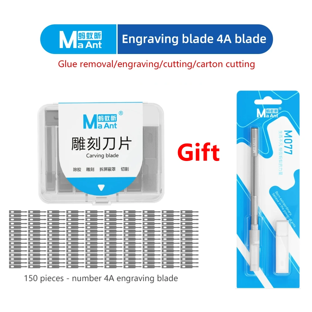 Лезвие для резьбы MaAnt M077 150 шт. # 4А # 4 # 17 # 16 # 11, удаление клея, гравировка, лезвия для резки картонных коробок, ножи, резьба по дереву, ремонт печатных плат телефонов
Лезвие для резьбы MaAnt M077 150 шт. # 4А # 4 # 17 # 16 # 11, удаление клея, гравировка, лезвия для резки картонных коробок, ножи, резьба по дереву, ремонт печатных плат телефонов