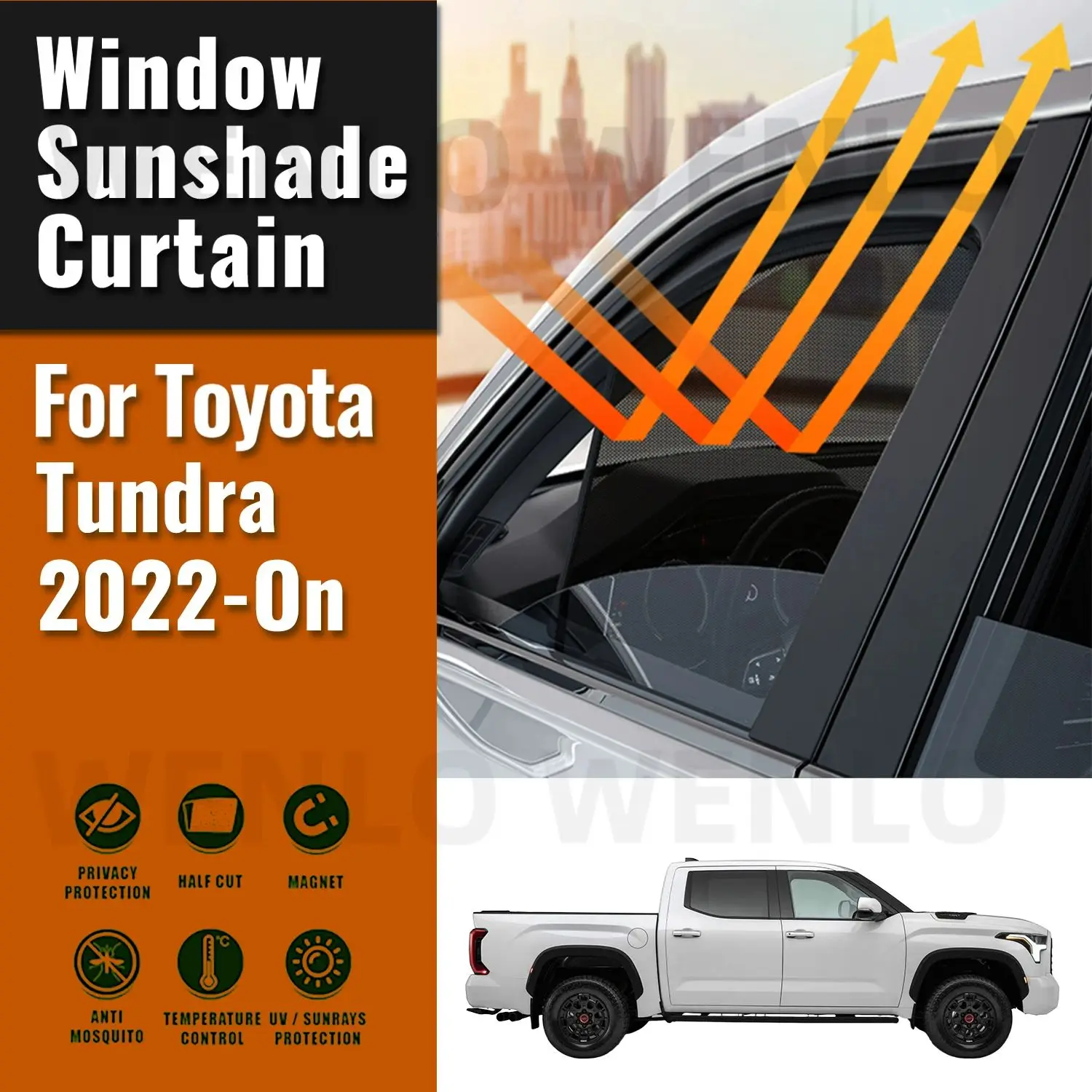 For Toyota Tundra 2022 2023 2024 Magnetic Car Sunshade Visor Front Windshield Curtain Rear Side Baby Window Sun Shade Shield
For Toyota Tundra 2022 2023 2024 Magnetic Car Sunshade Visor Front Windshield Curtain Rear Side Baby Window Sun Shade Shield