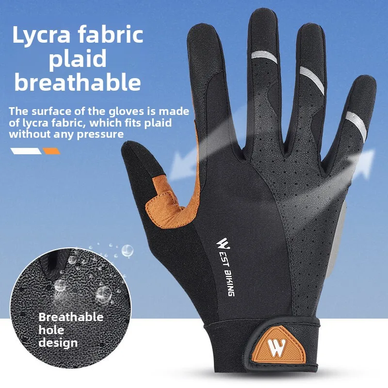Велосипедные перчатки West Rider с полным пальцем — амортизирующая гелевая накладка, противоскользящий сенсорный экран для горных/дорожных/мотоциклов
Велосипедные перчатки West Rider с полным пальцем — амортизирующая гелевая накладка, противоскользящий сенсорный экран для горных/дорожных/мотоциклов