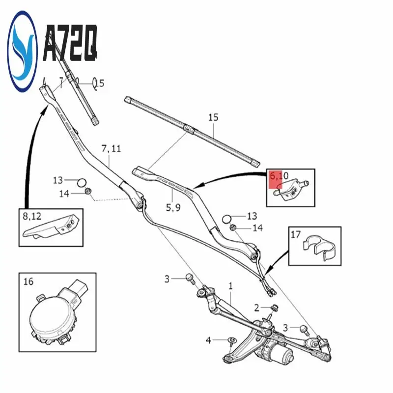 A72Q-Front Windshield Windscreen Washer Nozzle Jet Hose For Volvo XC90 2016-2020 Windshield Nozzle No Heated
A72Q-Front Windshield Windscreen Washer Nozzle Jet Hose For Volvo XC90 2016-2020 Windshield Nozzle No Heated