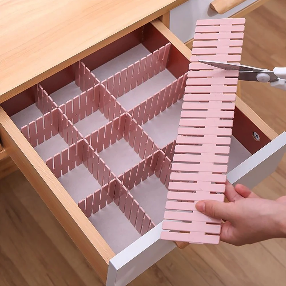 4Pcs Adjustable Drawer Divider Partition Durable Storage Cosmetic Socks Underwear Drawer Clothes Organizer Cabinets
4Pcs Adjustable Drawer Divider Partition Durable Storage Cosmetic Socks Underwear Drawer Clothes Organizer Cabinets