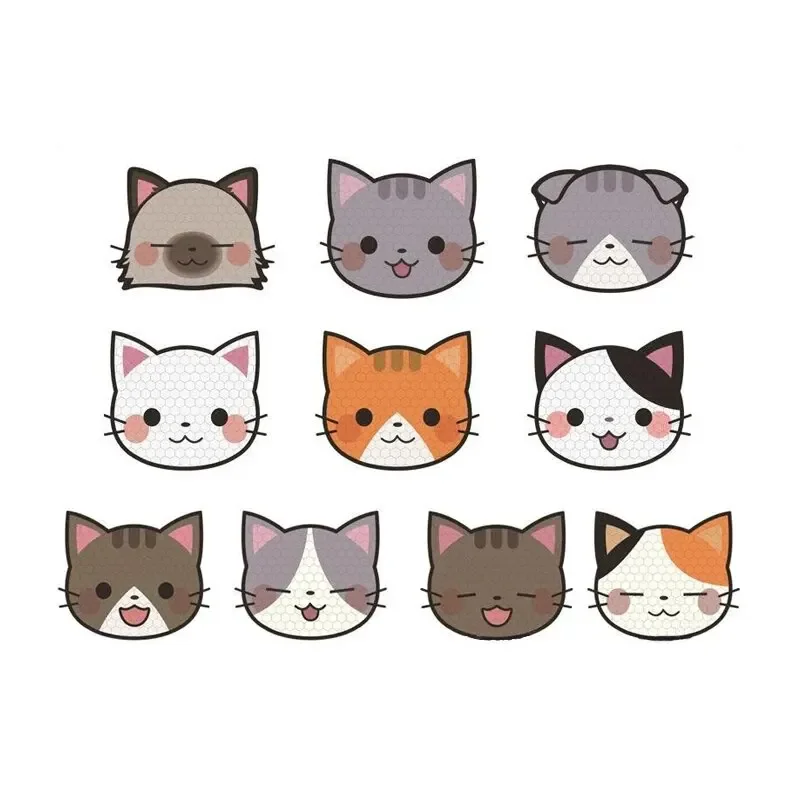 10pcs Cartoon Reflective Stickers Vehicle Decoration Scratch Blocking Decorative Stickers Cute Helmet Stickers
10pcs Cartoon Reflective Stickers Vehicle Decoration Scratch Blocking Decorative Stickers Cute Helmet Stickers