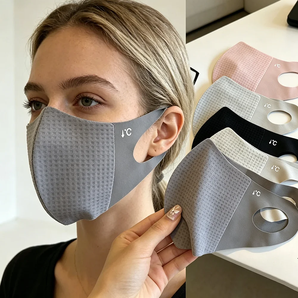 Breathable Cooling Ice Silk Face Mask, Anti-sun Thin Face Cover for Riding Outdoor Sports Use
Breathable Cooling Ice Silk Face Mask, Anti-sun Thin Face Cover for Riding Outdoor Sports Use
