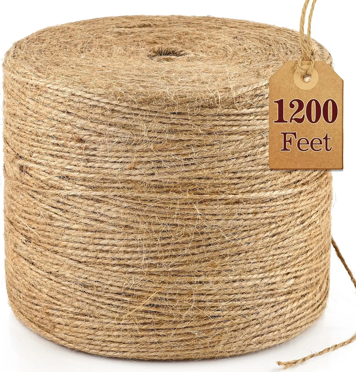 1200Ft Natural Jute Twine for Gardening, Crafts, Gift Wrapping, Plant Ties, and Decor
1200Ft Natural Jute Twine for Gardening, Crafts, Gift Wrapping, Plant Ties, and Decor