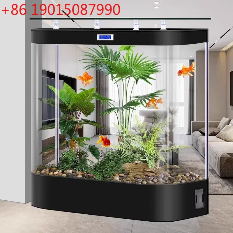 Household living room medium double round glass goldfish tank ecological automatic circulation filter aquarium
Household living room medium double round glass goldfish tank ecological automatic circulation filter aquarium