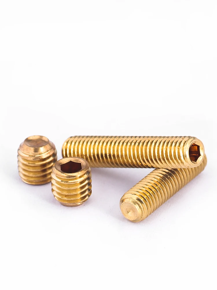 Maosu Brass Hex Socket Cup Point Set Screw M2 M2.5 M3 M4 M5 M6 M8 M10 M12 Headless Allen Head Grub Screw Bolt Length 2mm~40mm
Maosu Brass Hex Socket Cup Point Set Screw M2 M2.5 M3 M4 M5 M6 M8 M10 M12 Headless Allen Head Grub Screw Bolt Length 2mm~40mm