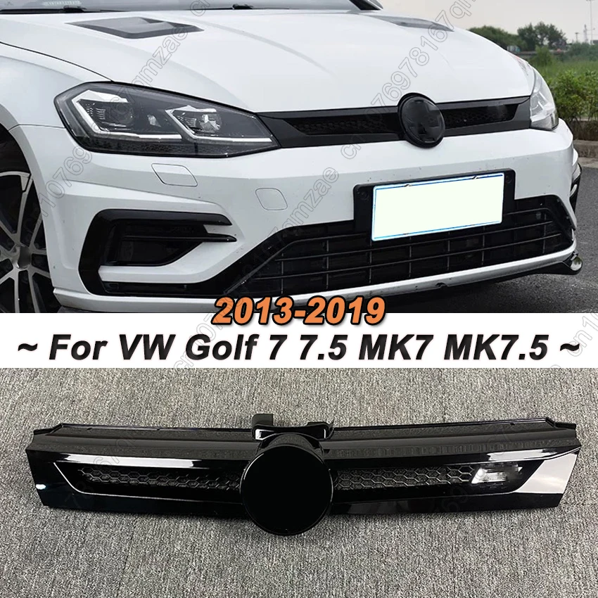 For VW Volkswagen Golf 7 7.5 MK7 MK7.5 2013-2019 Gloss Black ABT Style Front Bumper Mesh Grill Grille Car Accessories
For VW Volkswagen Golf 7 7.5 MK7 MK7.5 2013-2019 Gloss Black ABT Style Front Bumper Mesh Grill Grille Car Accessories