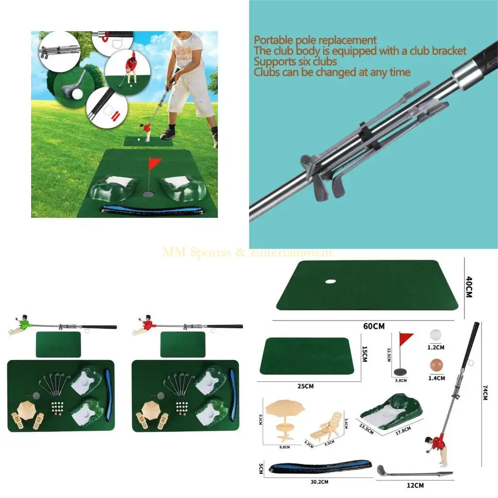 31BE Golf Game Set Putting Mat Indoor Outdoor Golf Putters Putting Green Practice Training Aids Golf Gift for Office and Home
31BE Golf Game Set Putting Mat Indoor Outdoor Golf Putters Putting Green Practice Training Aids Golf Gift for Office and Home