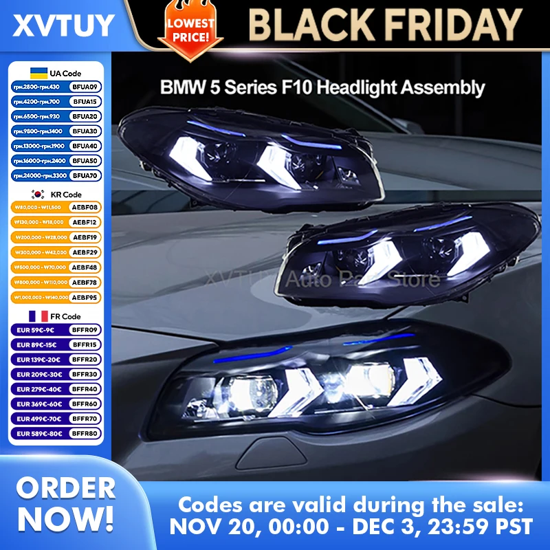Подходит для BMW 5 серии F10 F18 2010-2017, фары в сборе, светодиодные дневные ходовые огни, преобразование биоптических ламп проектора
Подходит для BMW 5 серии F10 F18 2010-2017, фары в сборе, светодиодные дневные ходовые огни, преобразование биоптических ламп проектора