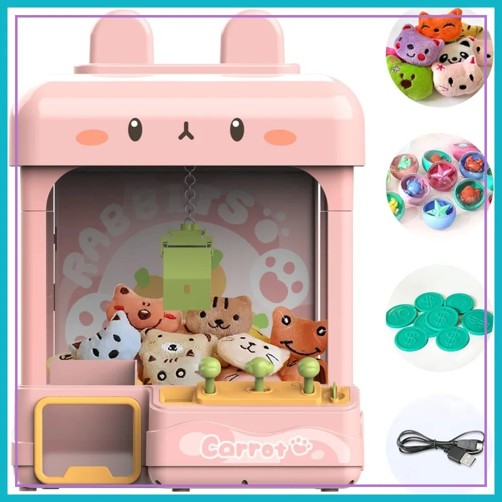 Large Claw Machine with Prizes, Adjustable Sound & Light, Mini Vending Arcade Game, Candy Dispenser Toy Gift
Large Claw Machine with Prizes, Adjustable Sound & Light, Mini Vending Arcade Game, Candy Dispenser Toy Gift