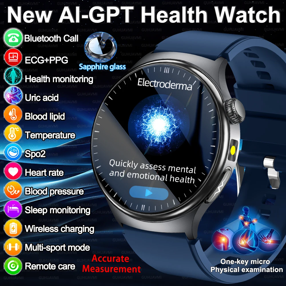 2026New upgrade Health Check Smart Watch ECG+PPG Blood Lipid Uric Acid Body Fat Blood oxygen Sport HD Call Smart Watch Man Women
2026New upgrade Health Check Smart Watch ECG+PPG Blood Lipid Uric Acid Body Fat Blood oxygen Sport HD Call Smart Watch Man Women