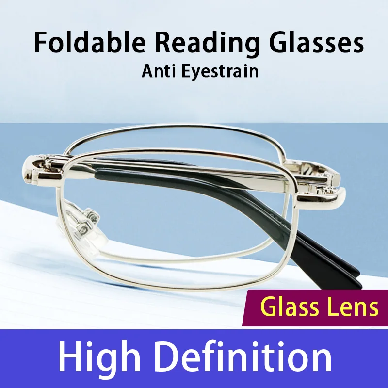 Foldable Reading Glasses for Men Women Stylish Metal Frame Readers with Comfort Flexible Temples Anti Glare UV Filter
Foldable Reading Glasses for Men Women Stylish Metal Frame Readers with Comfort Flexible Temples Anti Glare UV Filter