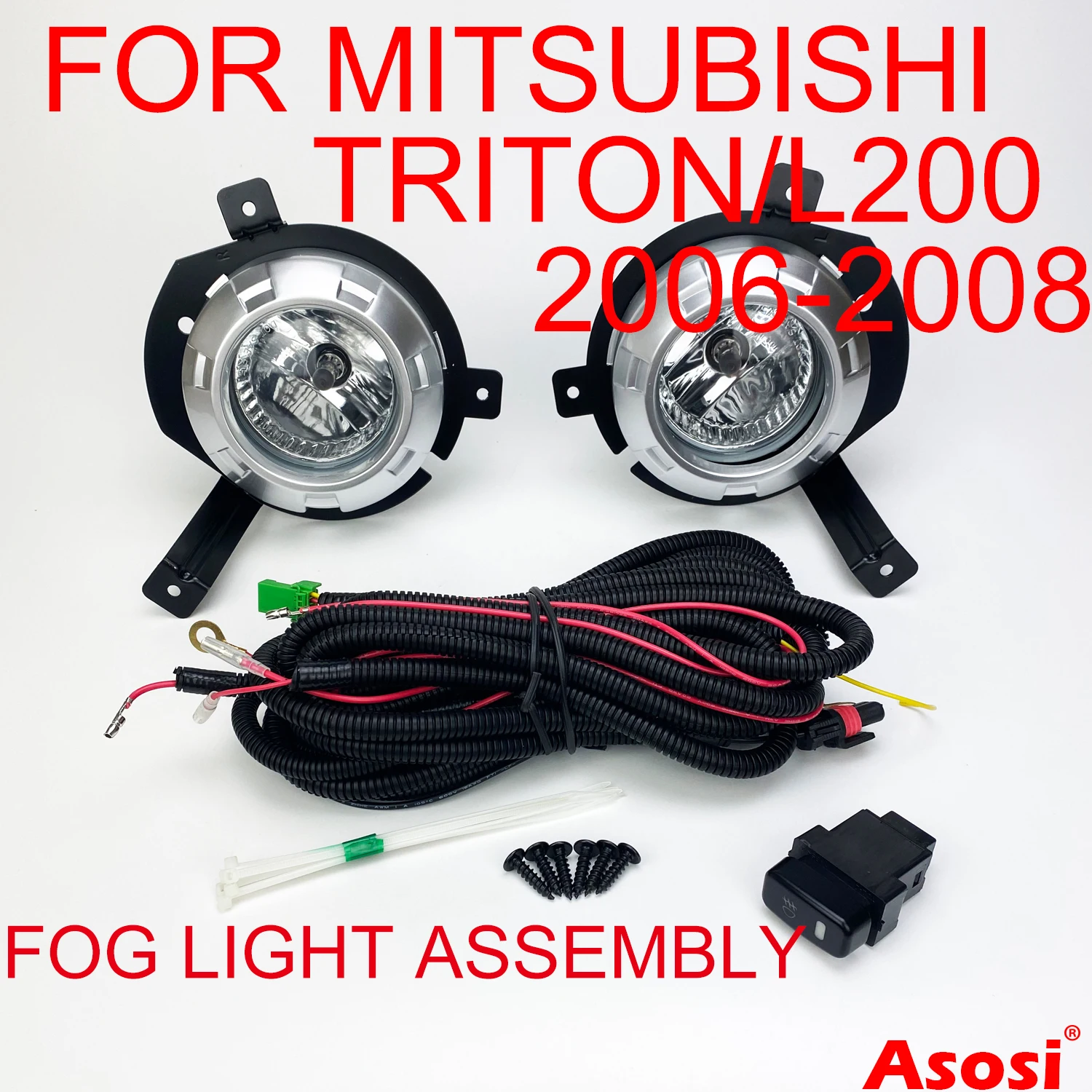 Front Bumper Fog Light Assembly For Mitsubishi Triton / L200 2006 2007 2008 Left & Right Side With Bulb Switch Wire Trim Cover
Front Bumper Fog Light Assembly For Mitsubishi Triton / L200 2006 2007 2008 Left & Right Side With Bulb Switch Wire Trim Cover