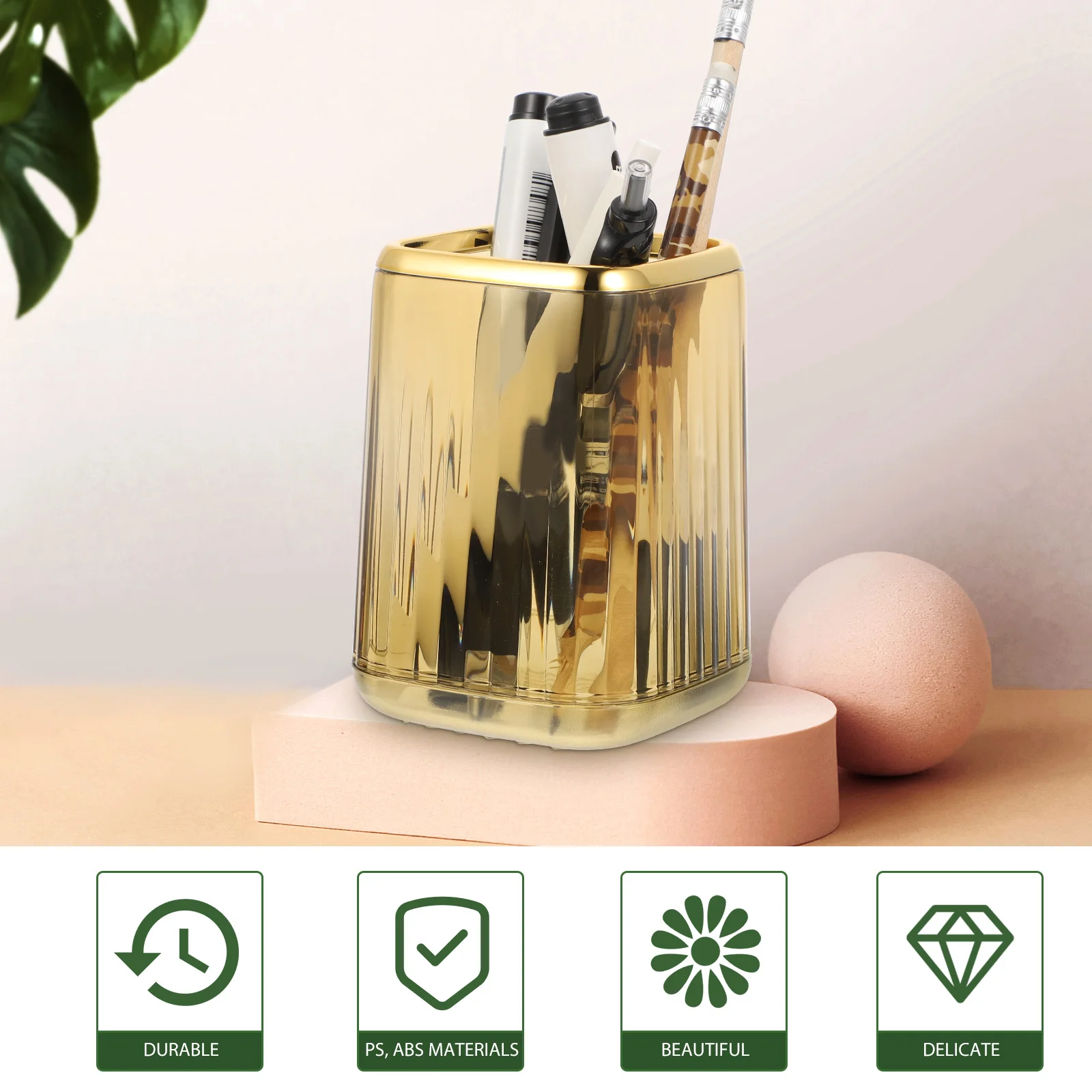 Makeup Brush Holder Desktop Pen Container Sturdy Brush Organizer Decorative Storage Cup for Office Home School
Makeup Brush Holder Desktop Pen Container Sturdy Brush Organizer Decorative Storage Cup for Office Home School