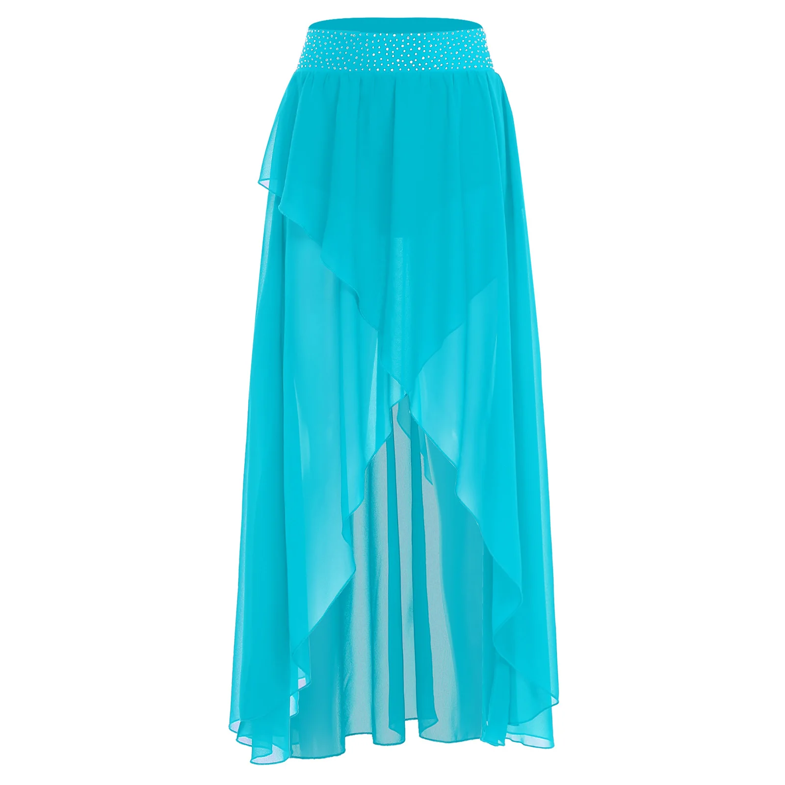 Women Lyrical Sheer Mesh Modern Ballet Dance Skirts Sparkly Rhinestone Chiffon Skirt for Modern Stage Performance Competition
Women Lyrical Sheer Mesh Modern Ballet Dance Skirts Sparkly Rhinestone Chiffon Skirt for Modern Stage Performance Competition