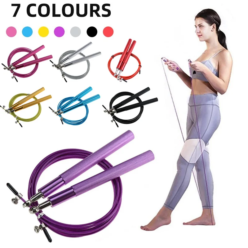 7Colors Fitness Jump Ropes Crossfit Heavy Steel Wire Speed Jump Rope for Boxing Training Equipment Gym Exerciser Skipping Rope
7Colors Fitness Jump Ropes Crossfit Heavy Steel Wire Speed Jump Rope for Boxing Training Equipment Gym Exerciser Skipping Rope