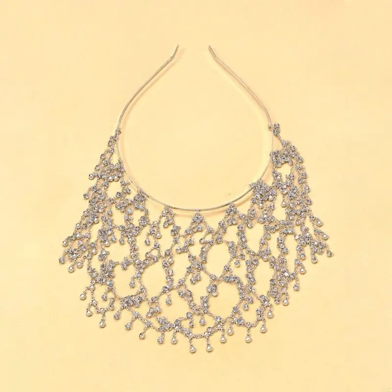Sparkling Crystal Headband Decorative Hair Chain Hair Ornament For Wedding Event
Sparkling Crystal Headband Decorative Hair Chain Hair Ornament For Wedding Event