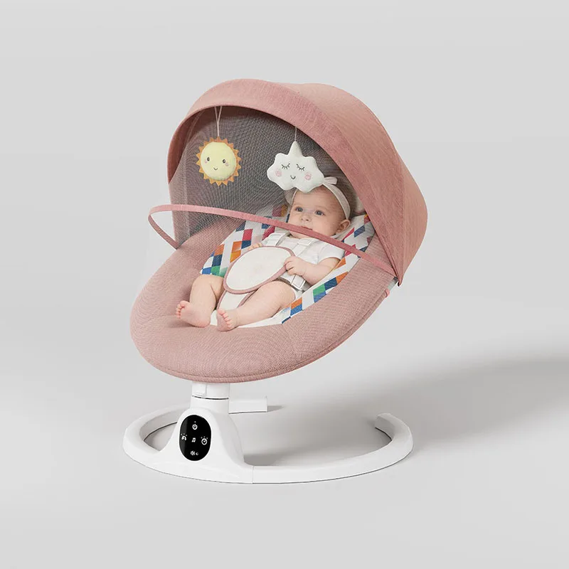 New Style Yiwu Baby Swing Rocking Chair with CPC Certification, Bluetooth Remote Control