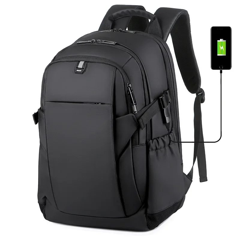 School Student Backpack with USB Charging Port and Earphone Hole Waterproof Men's Bag Multifunctional Travel Laptop Backpacks 
School Student Backpack with USB Charging Port and Earphone Hole Waterproof Men's Bag Multifunctional Travel Laptop Backpacks