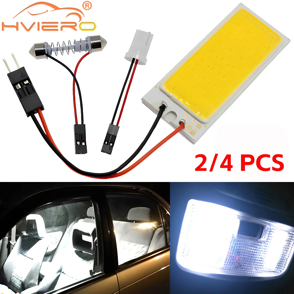 2/4pcs T10 W5W Car Interior Lighting 16/24/36/48SMD COB White Auto Dome Reading Festoon Door Led Trunk Lamps Clearance Bulb 12v
2/4pcs T10 W5W Car Interior Lighting 16/24/36/48SMD COB White Auto Dome Reading Festoon Door Led Trunk Lamps Clearance Bulb 12v
