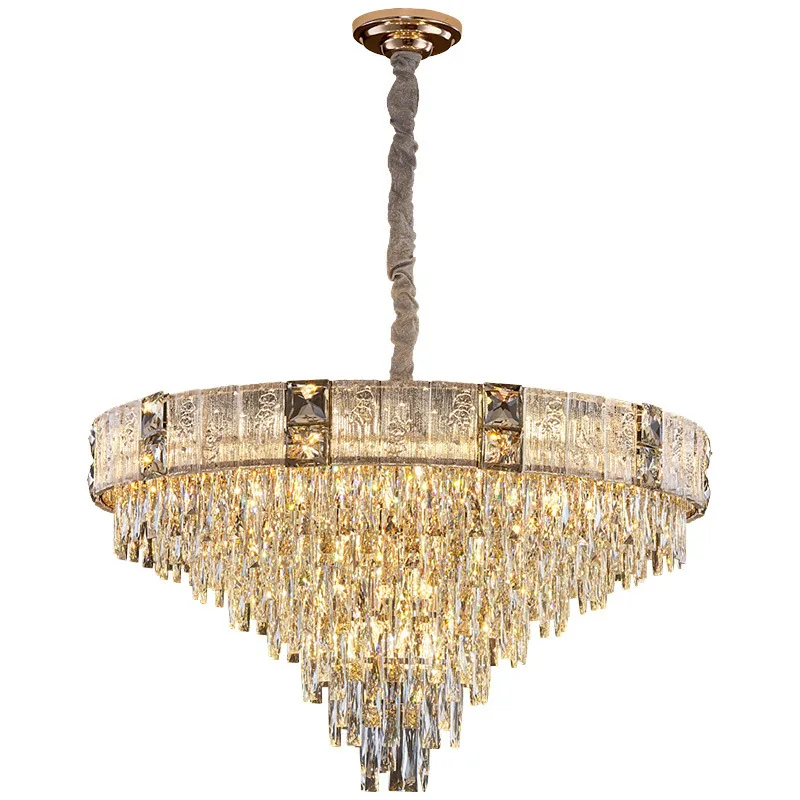 French luxury art crystal chandelier modern minimalist designer villa model room living room dining room creative lighting
French luxury art crystal chandelier modern minimalist designer villa model room living room dining room creative lighting