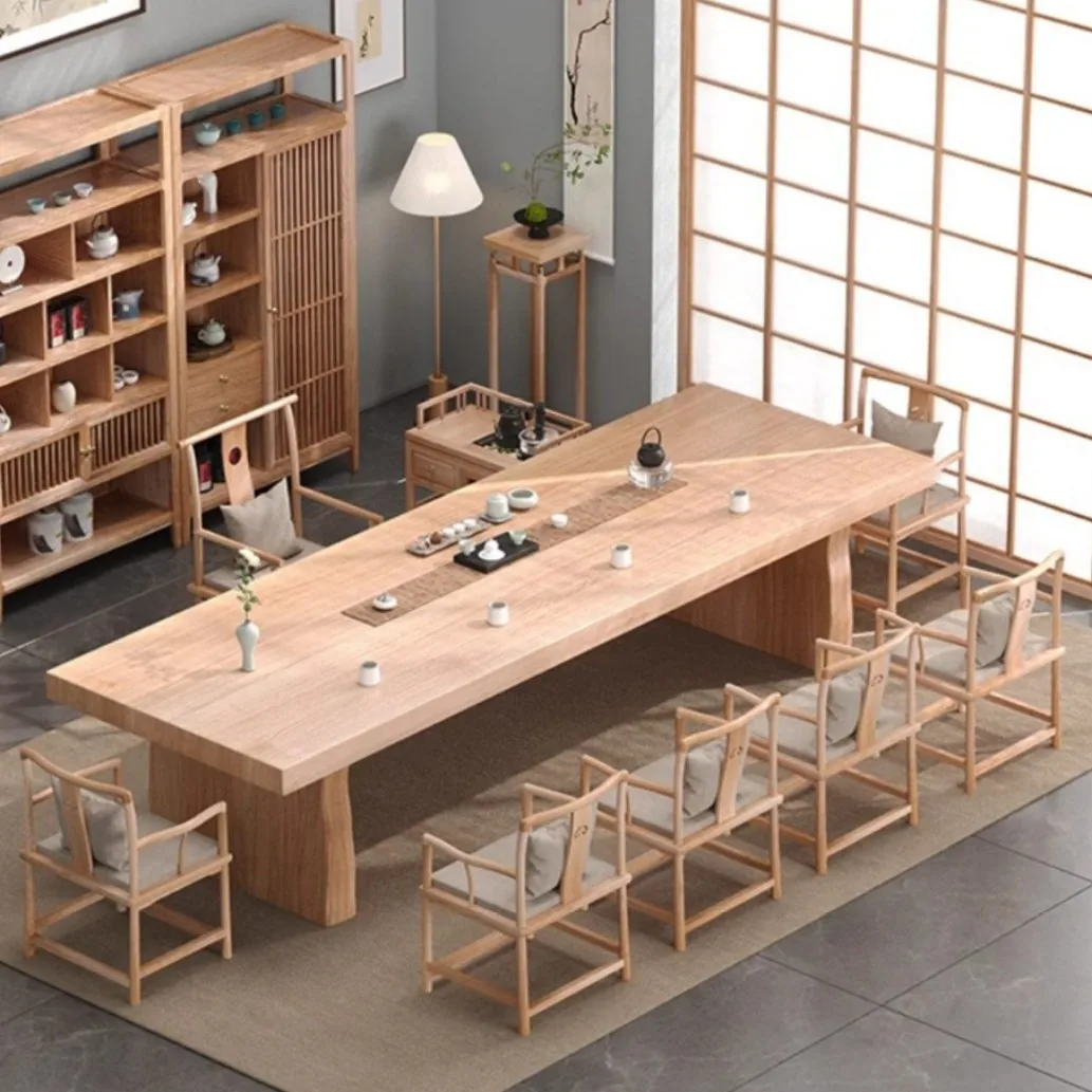 YFY new Chinese tea table and chair integrated tea table ash wood large board log home tea table full set of office coffee
YFY new Chinese tea table and chair integrated tea table ash wood large board log home tea table full set of office coffee