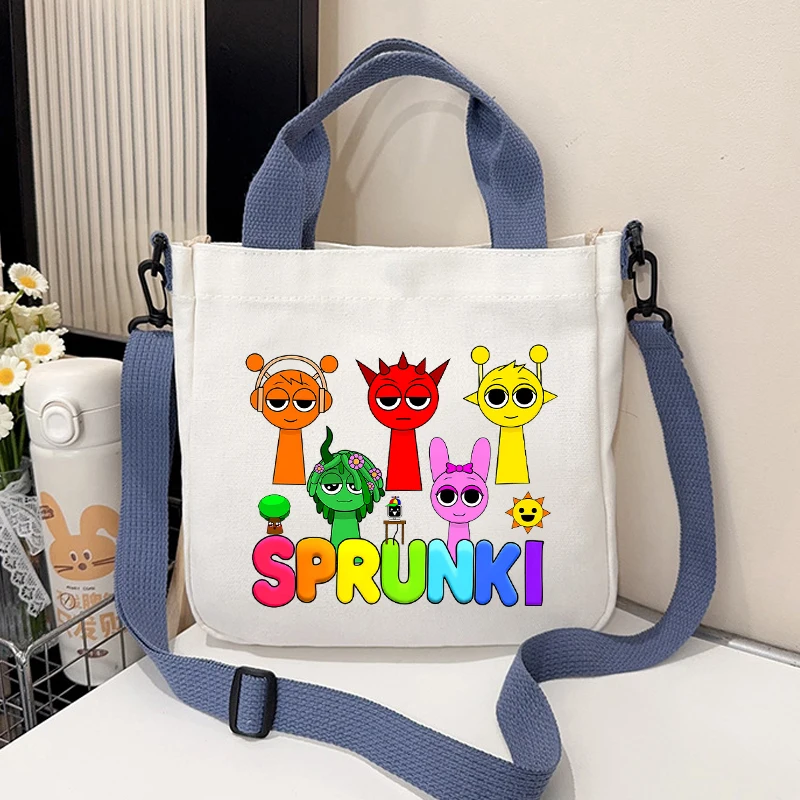 Sprunki Canvas Shoulder Bag for Boys Girls Anime Cartoon Cute Printed Crossbody Pouch Students Portable Fashion Handbag Gifts
Sprunki Canvas Shoulder Bag for Boys Girls Anime Cartoon Cute Printed Crossbody Pouch Students Portable Fashion Handbag Gifts