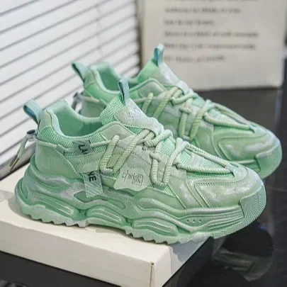 Кроссовки мужские на толстой подошве, износостойкие, Нескользящие, повседневная спортивная обувь, модные трендовые кеды
Кроссовки мужские на толстой подошве, износостойкие, Нескользящие, повседневная спортивная обувь, модные трендовые кеды